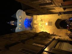 Bordeaux's Grosse Cloche illuminated at night