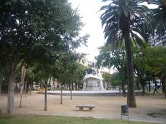 Trees at plaça Tetuan in Barcelona