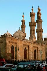 side view of the front gate of Al Azhar Mosque