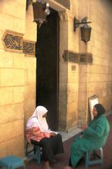 Entrance to women only area at Al Azhar Mosque in Cairo's Islamic district