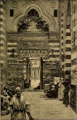 porch of El Azhar in Cairo from a photograph by Sebah in 1896