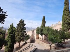 Alcazaba fortress and palace in Málaga, Spain