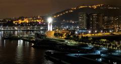 Evening view of Málaga cityscape