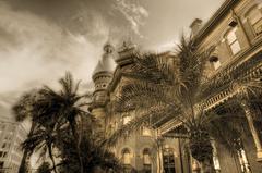 Historic Tampa Bay Hotel building with Palm trees