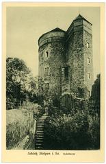 Coselturm in Stolpen from a vintage postcard