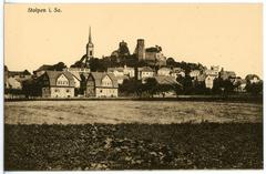 Scenic view of Stolpen in 1913