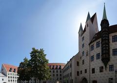 Panoramic view of Alter Hof in Munich