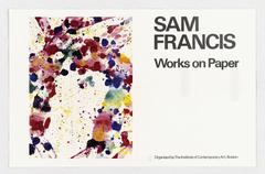 Exhibit of Sam Francis' works on paper at the Institute of Contemporary Art, Boston