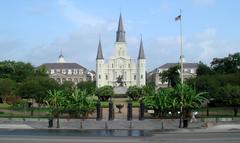 St. Louis Cathedral with Jackson Square in the foreground, New Orleans