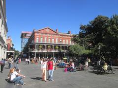 Jackson Square, Chartres Street side in French Quarter, New Orleans