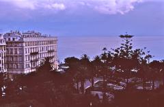 view of Jardin Albert-1er in Nice in 1973