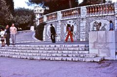 Access between Albert-1er garden and Verdun avenue in Nice, 1973