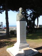 Statue of Albert 1er de Belgique in Jardin Albert 1er, Nice, France