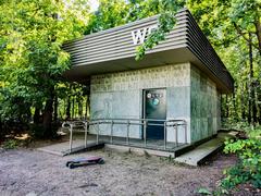 Public restroom in Neskuchny Garden, Moscow