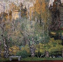 Neskuchny Garden in the 1910s by A. Golovin