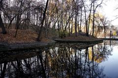 Ekaterininsky Pond in Neskuchny Garden, Moscow