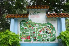 Map of the Saigon Zoo and Botanical Gardens in Ho Chi Minh City, Vietnam