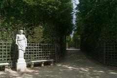 Aerial view of the Gardens of Versailles