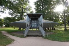 Kehler UFO structure at Garten der zwei Ufer in Kehl