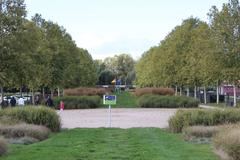 Le jardin des Deux Rives in Strasbourg, France