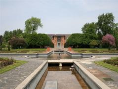 Lycée César-Baggio viewed from Jardin des Plantes in Lille