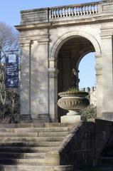 Jardin public greenhouse gallery in Bordeaux, France