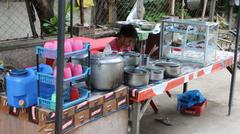 soup kitchen on the street in Talisay, Cebu, Philippines