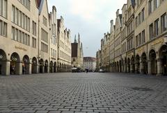 Münster Prinzipalmarkt town square with historic buildings