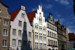 Prinzipalmarkt in Münster with rows of historic houses 21/22 to 27