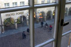 window view of Prinzipalmarkt in Münster