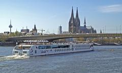 A-Rosa Aqua river cruise ship departing from Cologne