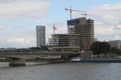 Construction at Deutzer Bridge in Cologne, August 2011