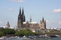 Cologne Cathedral and Great St. Martin Church in Cologne, Germany