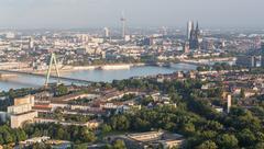 hot air balloon trip across Cologne