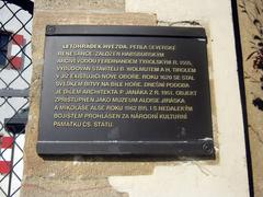 Information board at Letohrádek Hvězda