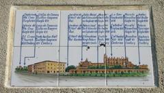 panoramic view of Palma Cathedral on burnt tiles in Mallorca, Spain