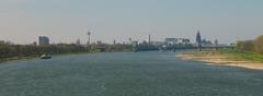 View of Cologne from Rodenkirchen Bridge