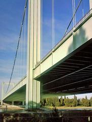 Rodenkirchen Bridge over the Rhine River in Cologne, Germany