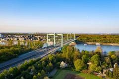 Rodenkirchener Autobahnbrücke from the right bank