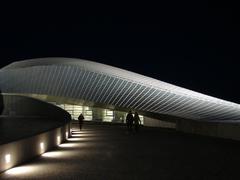 Exterior view of Den Blå Planet Aquarium in Kastrup, Amager