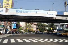 Chowringhee Road and Park Street junction in Kolkata