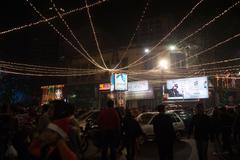 Christmas lighting at Park Street in Kolkata