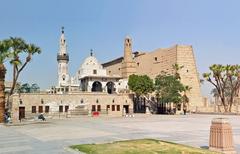 Panoramic view of Abu el-Haggag in Luxor, Egypt