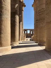 Luxor Temple colonnade in Egypt