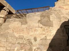 Luxor Temple remnants and Coptic Church in Luxor, Egypt