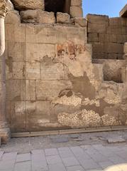 Luxor Temple ruins with remnants of Coptic Church