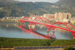 Guandu Bridge spanning across the Tamsui River