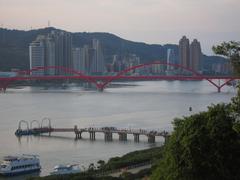 Guandu Bridge and Bali, New Taipei Skyline