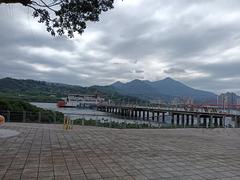 Paddle steamer on Tamsui River in Beitou District, Taipei City