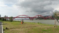 Guandu Bridge near Bali Left Bank Bicycle Path